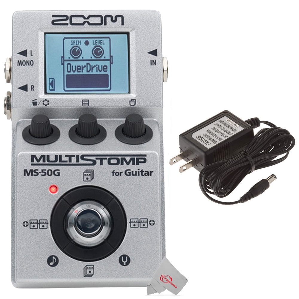 ZOOM MS-50G MultiStomp Guitar Pedal and Zoom AD-16A/D AC