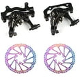 thumbnail image 1 of ZOOM MTB Bicycle Dual Piston Mechanical Disc Brake Caliper with G3 160mm Bike Disc Brakes Rotor, 1 of 7