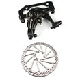thumbnail image 1 of ZOOM MTB Bicycle Dual Piston Mechanical Disc Brake Caliper with G3 160mm Bike Disc Brakes Rotor, 1 of 7