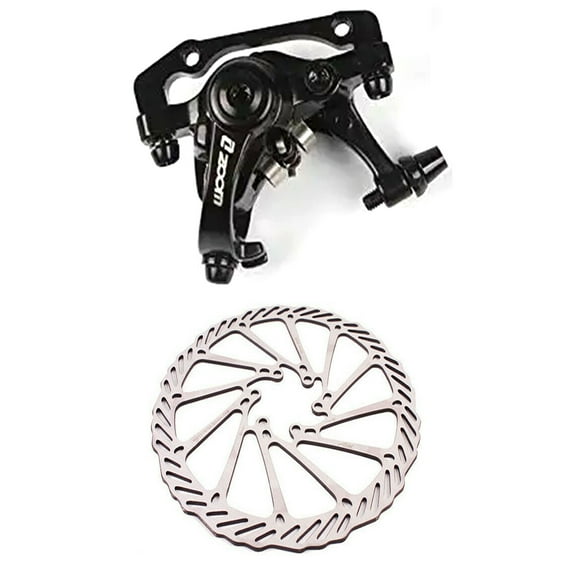 ZOOM MTB Bicycle Dual Piston Mechanical Disc Brake Caliper with G3 160mm Bike Disc Brakes Rotor
