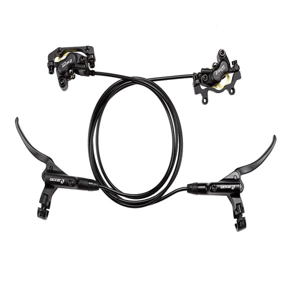 ZOOM MTB Bicycle Hydraulic Disc Brake 4-Piston Front Rear Mountain Bike Hydraulic Brake for IS/PM Cycling Part