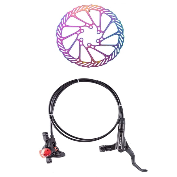 ZOOM MTB Mountain Bike Hydraulic Disc Brakes Set Front Rear Brake with Bicycle Disc Brake Rotor