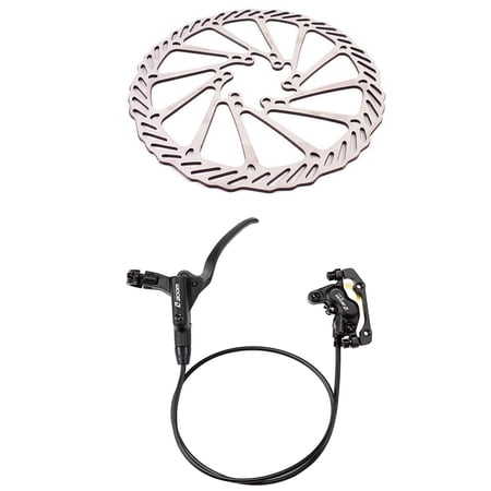 ZOOM Mountain Bicycle 4 Piston Hydraulic Disc Brakes Front Rear with Bike Disc Brake Rotor