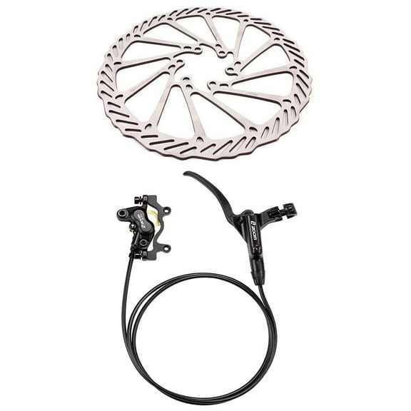 ZOOM Mountain Bicycle 4 Piston Hydraulic Disc Brakes Front Rear with Bike Disc Brake Rotor