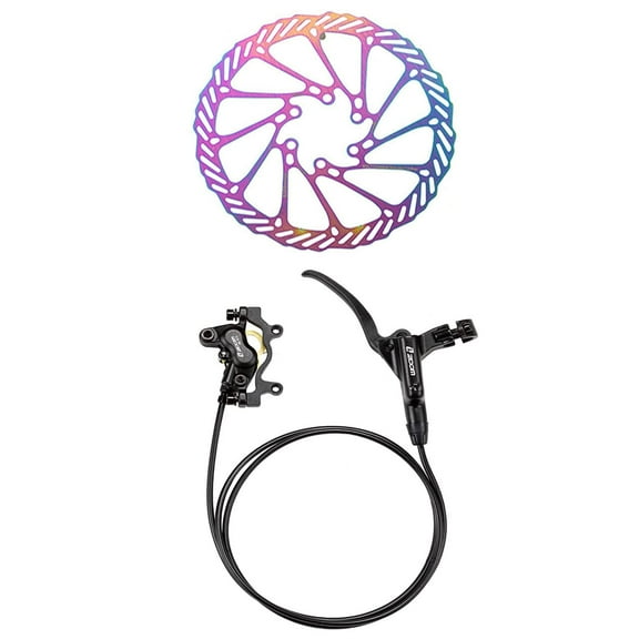 ZOOM Mountain Bicycle 4 Piston Hydraulic Disc Brakes Front Rear with Bike Disc Brake Rotor