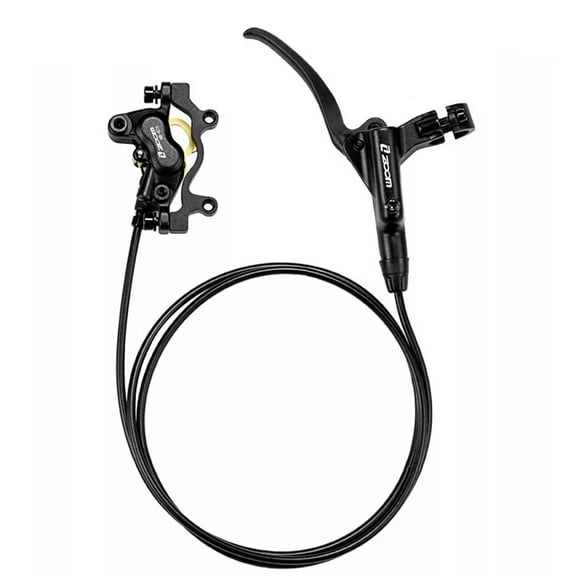 ZOOM Mountain Bike Hydraulic Disc Brakes Set 4-Piston Brakes Adapter Fit E-Bikes/Fat Bike