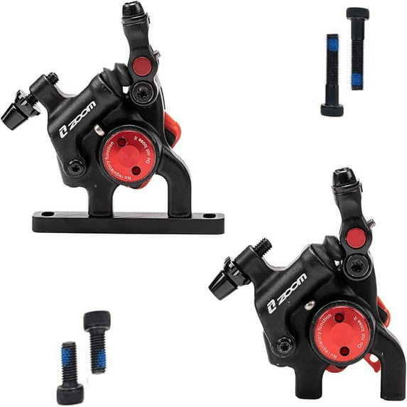 ZOOM Road Bicycle Disc Brake Line Pulling Hydraulic Caliper Front Rear with Adapter/Bolts