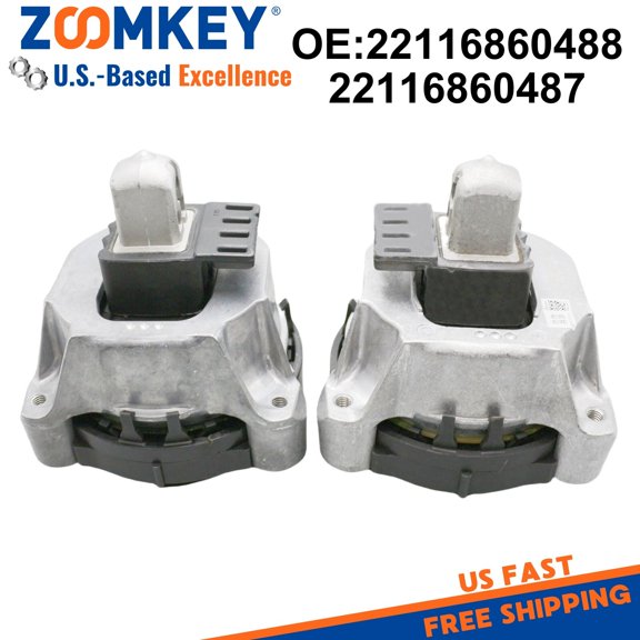 ZOOMKEY 2PCS Left & Right Engine Mount Fit For BMW G30 530i 2017-2020 G32 630i G12 730Li