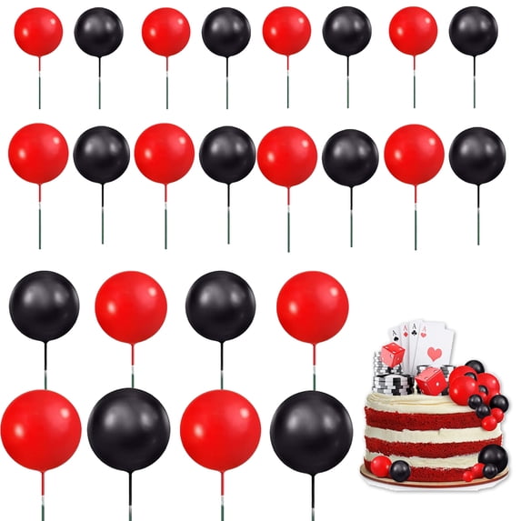 ZOOMPIL Cake Decoration Balls, 108 pieces Foam Balls Cake Topper, DIY ...