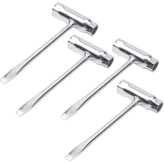 ZOOMPIL Spark Plug Wrench, 4 Pieces Spark Plug Chainsaw Wrench, 14x20mm Wrench, T-Shaped Spanner Tool Chainsaw Spark Plug Replace Combination Screwdriver and Wrench