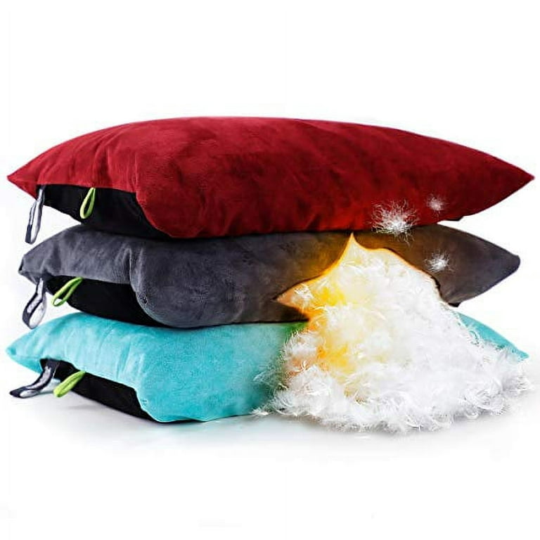 ZOOOBELIVES Down Filled Pillows for Camping/Travel, Washable Soft Cover,  Camp Pillow for Neck & Lumbar Support On-The-Go, Ultralight & Compressible  for Hiking Backpacking - AlpliveS2046 