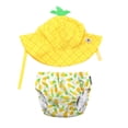 thumbnail image 1 of ZOOOCHINI Baby Swim Diaper & Sun Hat Set - Pineapple, 1 of 1