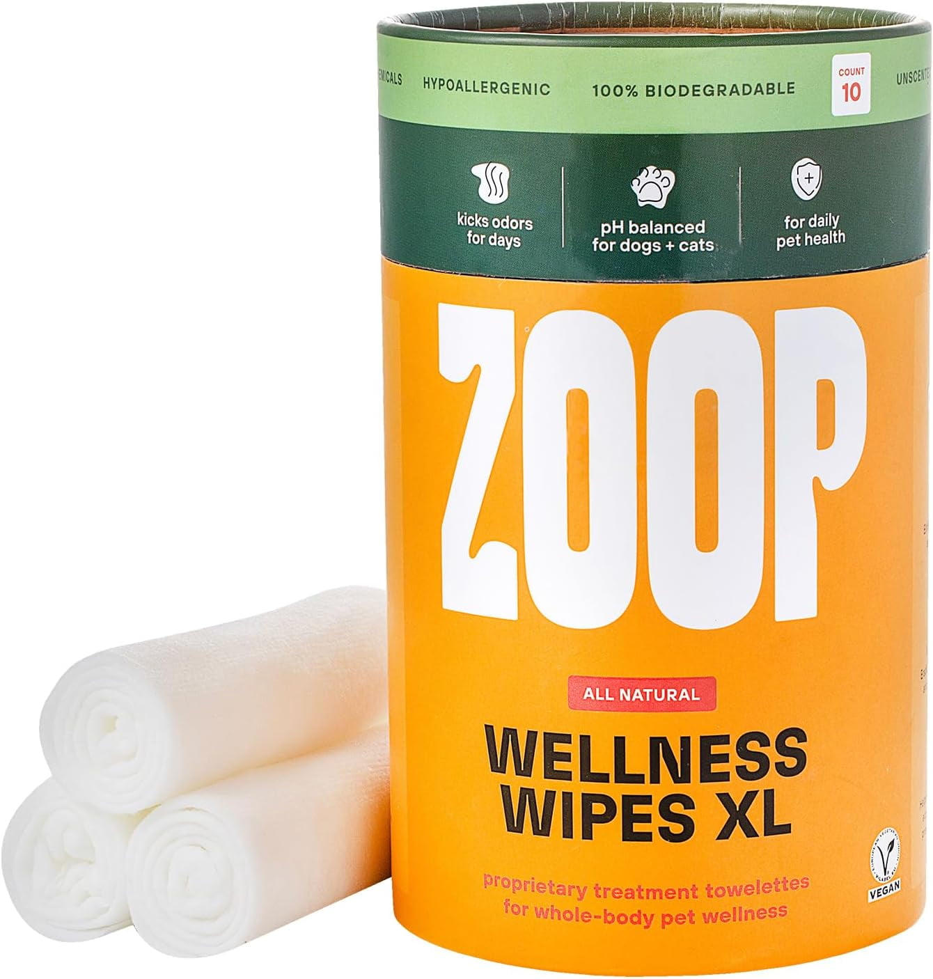 ZOOP Extra Large Dog Wipes Cleaning Deodorizing Whole Body Wet Wipes