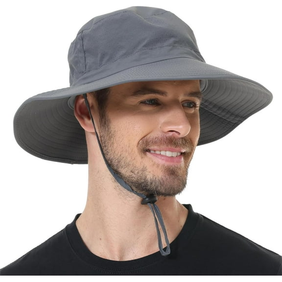 ZOORON Boonie Hat UPF 50  Cooling Sun Hat for Men and Women,Wide Brim Bucket Hats with UV Protection for Safari Hiking Beach