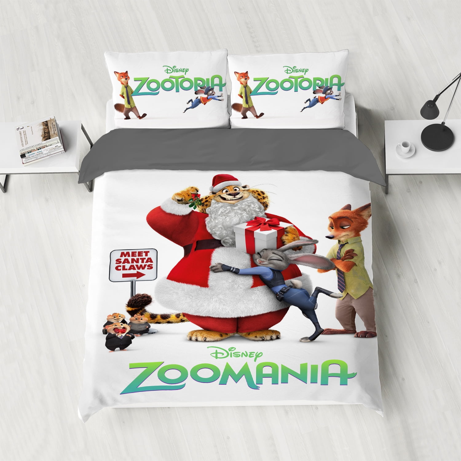 ZOOTOPIA threepiece set of Zootopia bedding printed quilt cover