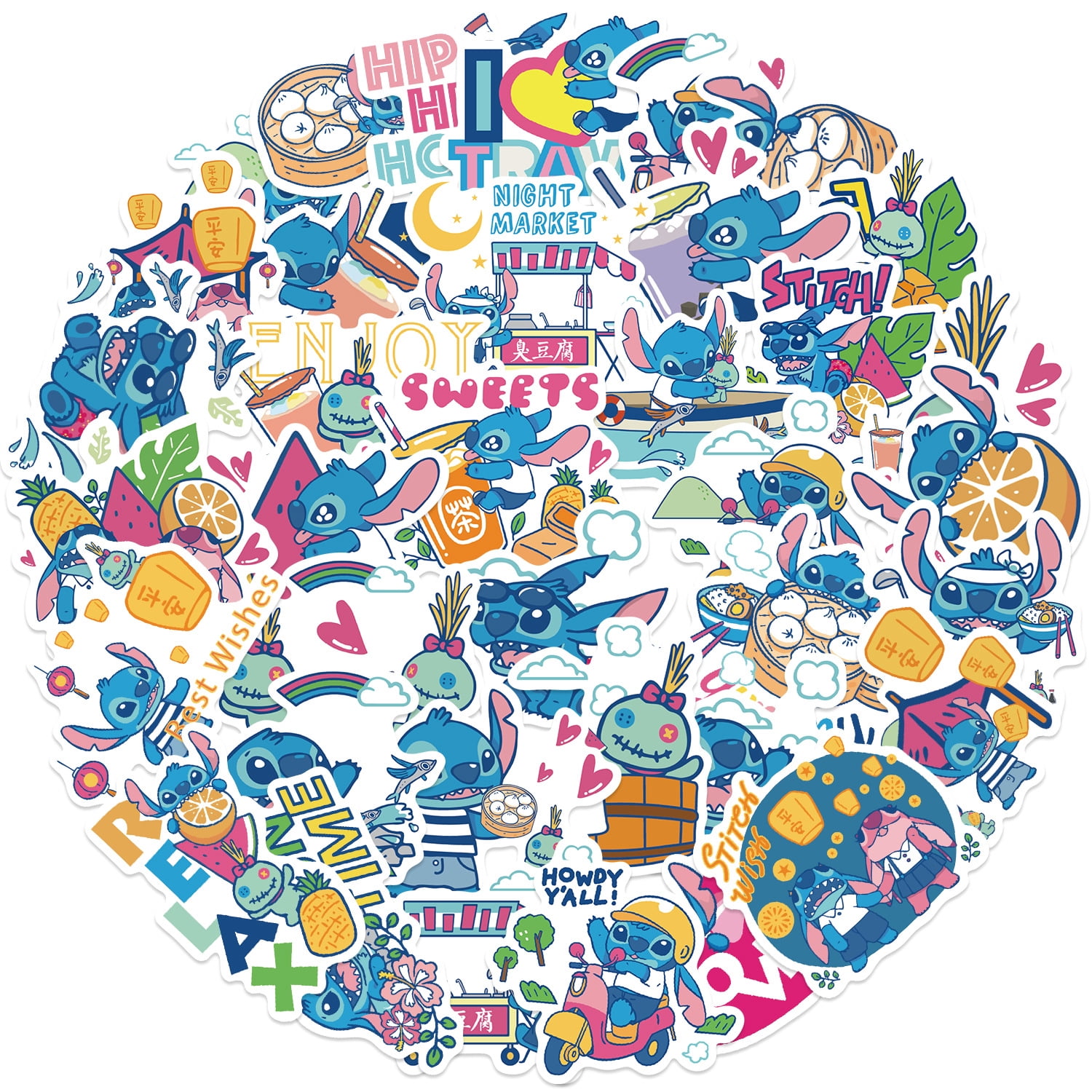 50 Pcs Christmas Waterproof Vinyl Stickers For Water Bottles, Laptops, Skateboards - Cute VSCO Decal Pack