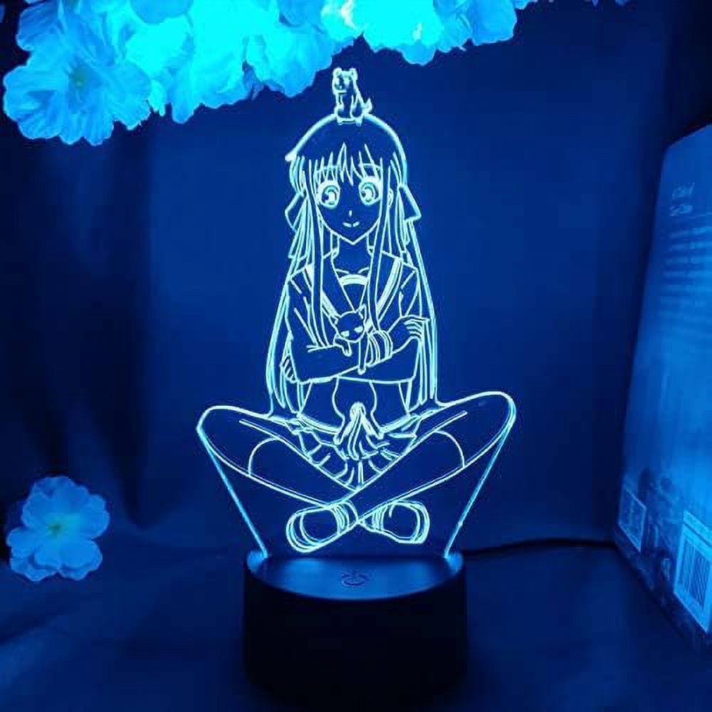 Led Anime Design ZOOUSQII Cartoon Anime Pattern 3D Night Light Illusion LED Desk Lamp ...