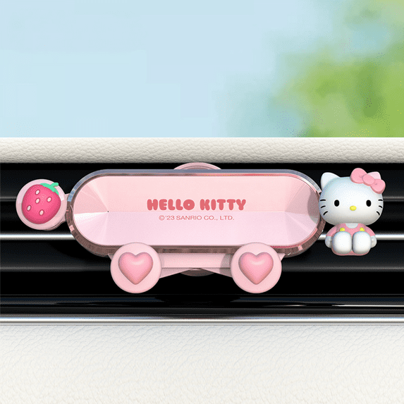 ZOOUSQII Cute Cartoon Hello Kitty Car Air Vent Clip Aromatherapy Diffuser - Portable Car Accessories - Fragrance and Long-Lasting Freshness SDZ311-047