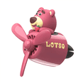 thumbnail image 1 of ZOOUSQII Cute Cartoon Lotso Bear Car Air Vent Clip Aromatherapy Diffuser - Portable Car Accessories - Fragrance and Long-Lasting Freshness SDZ311-052, 1 of 6