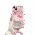thumbnail image 1 of ZOOUSQII for iPhone 13 Case, Cute Cartoon Hello Kitty Phone Case, Soft Rubber Shockproof Protective Case for Women Girls Kid Gift PC331-1894, 1 of 4