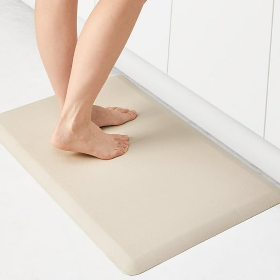 ZOPZO Kitchen Mat Comfort Support, Khaki, 17 x 28, Non Slip Floor Rug Offering Cushioned Support and Easy Cleaning