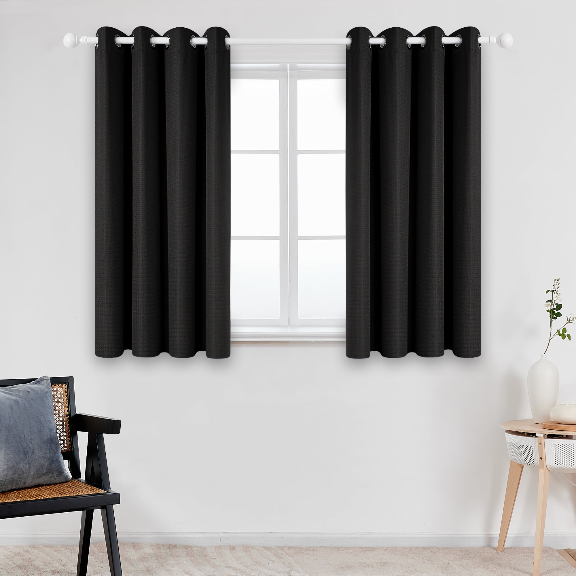 ZOPZO Blackout Curtains Set of 2 Panels Thermal Insulated Grommet ...
