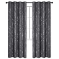 thumbnail image 1 of ZOPZO Blackout Curtains, Thermal Insulated, Dark Gray, 52W x 84L Inch, Room Darkening Drapes Tree Branches Pattern for Bedroom Modern Home, 1 of 10
