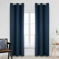 thumbnail image 1 of ZOPZO 100% Blackout Curtains Thermal Insulated, Navy Blue, 42W x 84L Inch, Grommet Drapes Noise Reducing for Bedroom Living Room, 2 Panels, 1 of 6