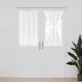 thumbnail image 1 of ZOPZO Blackout Door Curtain for Glass Doors, 1 Panel, White, 36W x 40L Inch, Thermal Insulated Privacy with Dual Rod Pockets & Adjustable Tieback, 1 of 7
