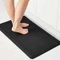 thumbnail image 1 of ZOPZO Cushioned Anti-Fatigue Kitchen Mat, Non-Slip Waterproof Floor Rug, Easy Cleaning, Black, 17 x 28, 1 of 9