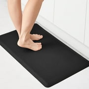 ZOPZO Oil-Proof Anti Fatigue Mat for Kitchen 17" x 28", Black PVC Anti-Slip Floor Rug
