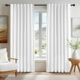 thumbnail image 1 of ZOPZO Total Blackout Curtains Pack of 2, Star White, 52W x 95L Inch, Room Darkening Curtain and Panels for Bedroom and Living Room, 1 of 8