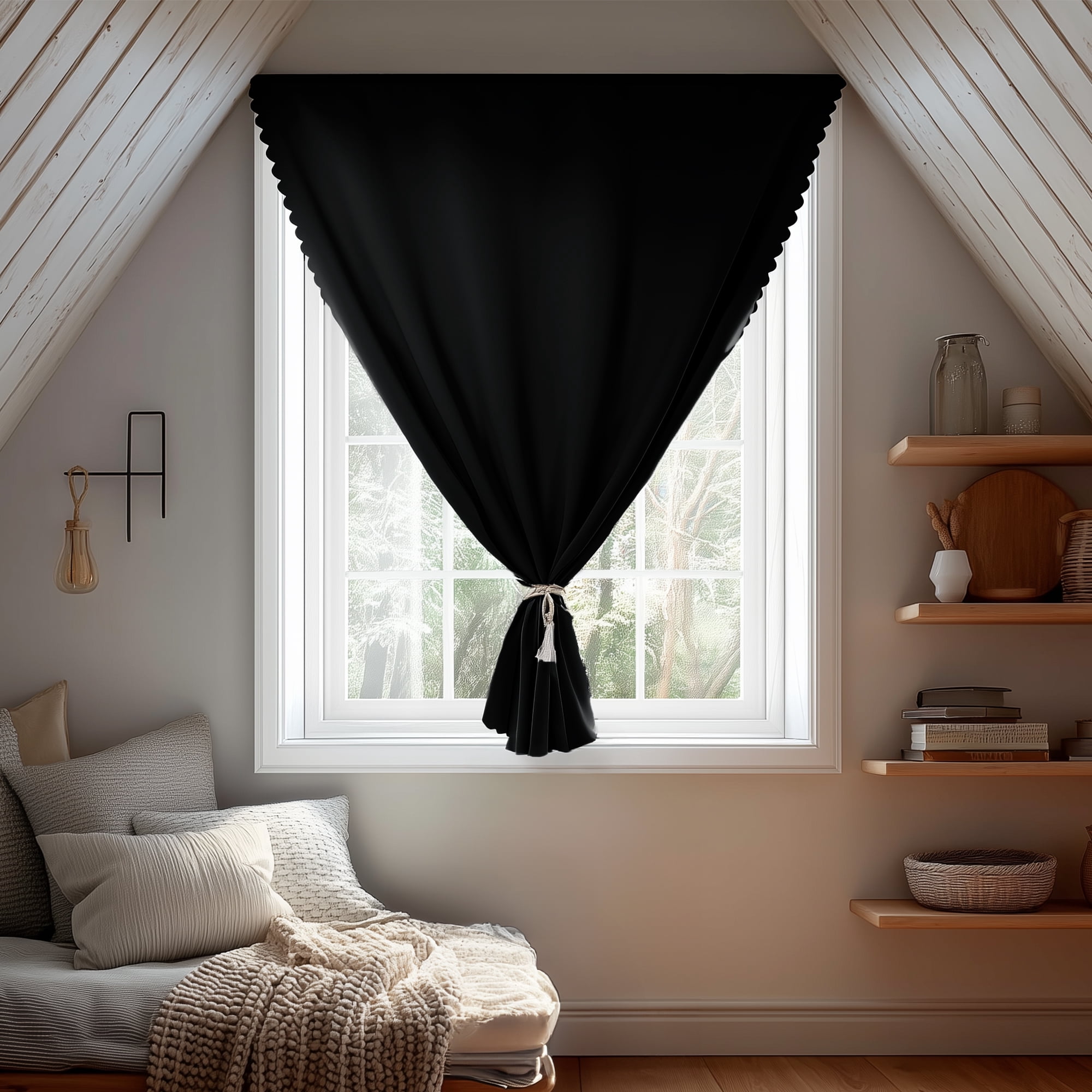 ZOPZO Hook-and-Loop Fastener Thermal Insulated Blackout Curtains Easy ...