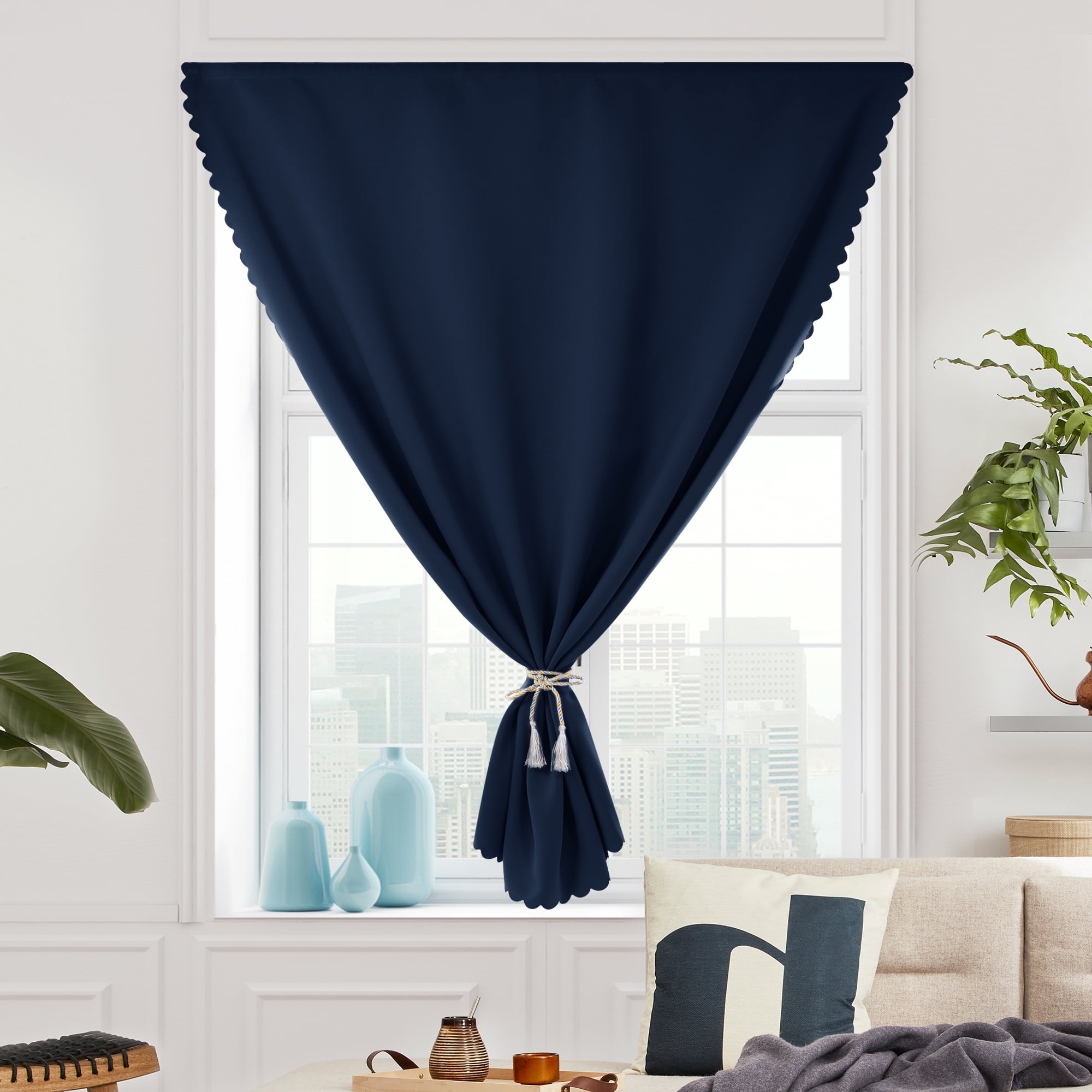 ZOPZO Velcro Thermal Insulated Blackout Curtains Easy Install for