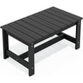 thumbnail image 1 of ZOPan Outdoor Coffee Table, HDPE Patio Coffee Table for Outside, Rectangle, Black, 1 of 7