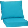 thumbnail image 1 of ZOPan Patio Cushion Set with Pillow, Deep Seat and Back Cushion, Outdoor Chair Pads with Ties, Cushion Replacement for Patio Furniture, Waterproof 6 Inch Thick Indoor Floor Cushion, 1 of 11