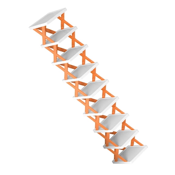 ZOPan Shoes Rack Organizer and Storage Shelf, 9 Tiers Stand for Closet Easy To Clean,Orange