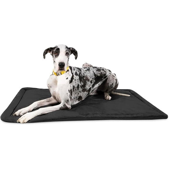 ZOPan  Tough Ripstop Dog Crate Pad - Durable, Machine Washable XXL Kennel & Travel Mat for XX Large Dogs, 53 x 36 Fits 54" Wire Crates, Obsidian Black