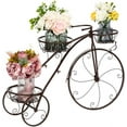 thumbnail image 1 of ZOPan Tricycle Plant Stand, Flower Pot Cart Holder Patio Stand Holder Outdoor Displaying Plants Flowers (Bronze), 1 of 7