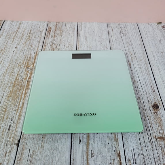 ZORAVIXO Scales – High Precision Body Weight Scale with LCD Display, Step-On Technology, Tempered Glass Platform