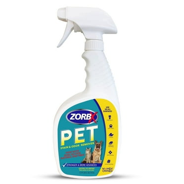 ZORBX Pet Stain & Odor Remover - 24 oz Dual Action Enzyme Stain Remover & Odor Eliminator – Fabric, Floor & Carpet Cleaner