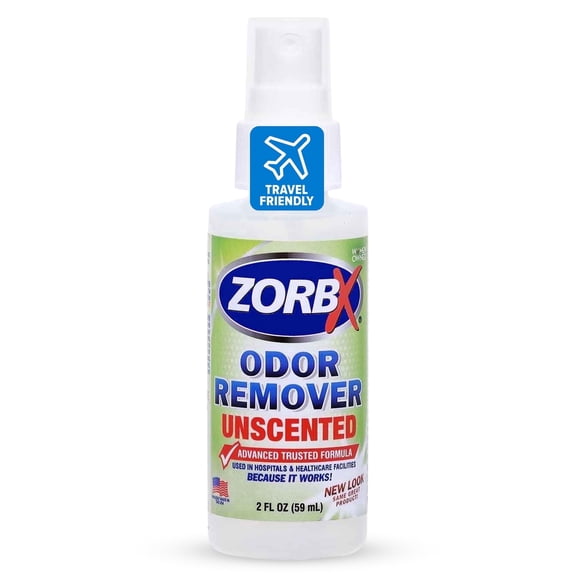ZORBX Unscented Odor Remover Spray for Hospitals & Healthcare – Dog, Cat, Car & Carpet Deodorizer (2oz)