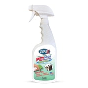 ZORBX Unscented Pet Odor Remover Spray 16 oz Strong Deodorizer for Litter, Fabric, Carpet & Pet Bedding