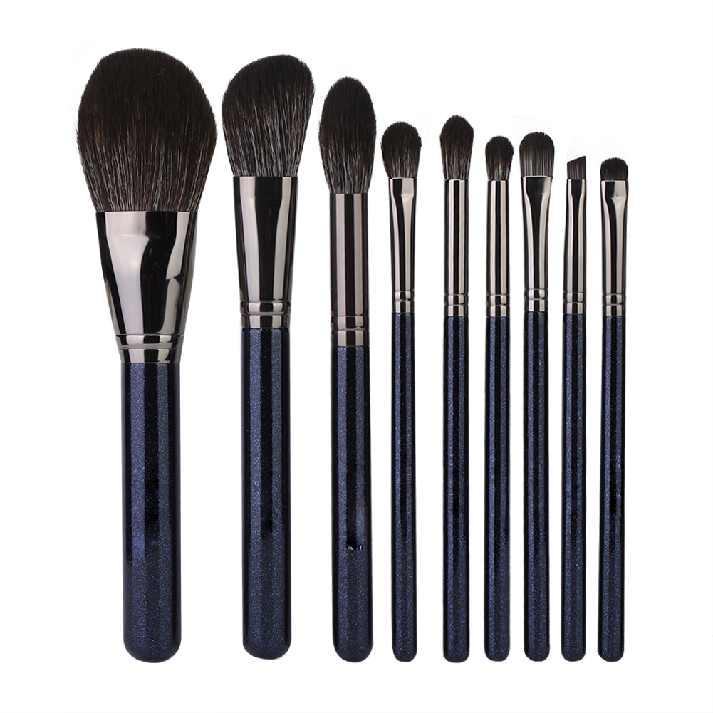 ZOREYA 9pcs Portable Professional Artificial Fiber Makeup Blending