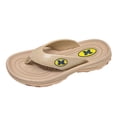 thumbnail image 1 of ZORIZ Collegiate Series Golf Sandals for Women and Men, Thong Flip Flops With Removable Spikes, Golf Footwear With Deeper Heel Cup and Higher Sidewalls, Tan, Michigan, Men’s 6/Women’s 8/, 1 of 7