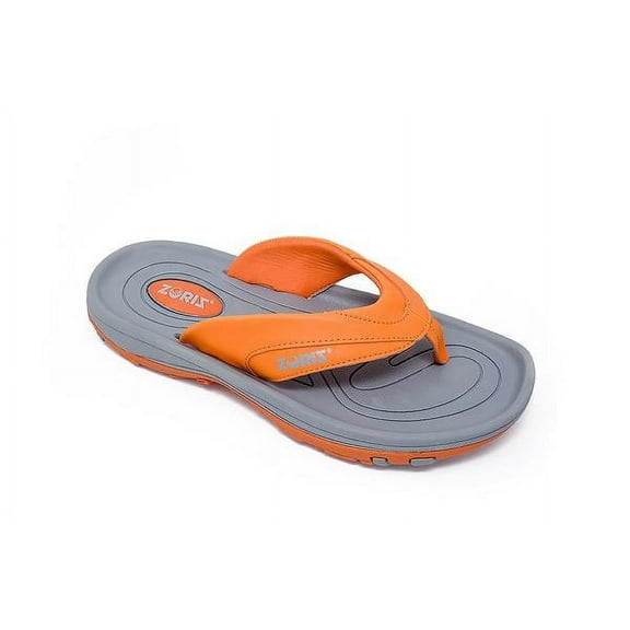 ZORIZ Golf Sandals for Women and Men, Golf Thong Flip Flops With Removable Soft Spikes, Golf Footwear With Deeper Heel Cup and Higher Sidewalls for Secure Comfort, Orange, Men’s 14