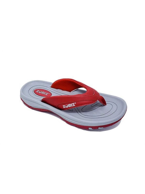 Golf Sandals for Women and Men, Golf Thong Flip Flops With Removable Soft Spikes, Golf Footwear With Deeper Heel Cup and Higher Sidewalls for Secure Comfort, Red, Men’s 13