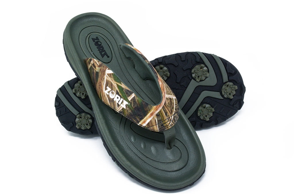 ZORIZ Mossy Oak Golf Sandals for Women and Men, Thong Flip Flops With