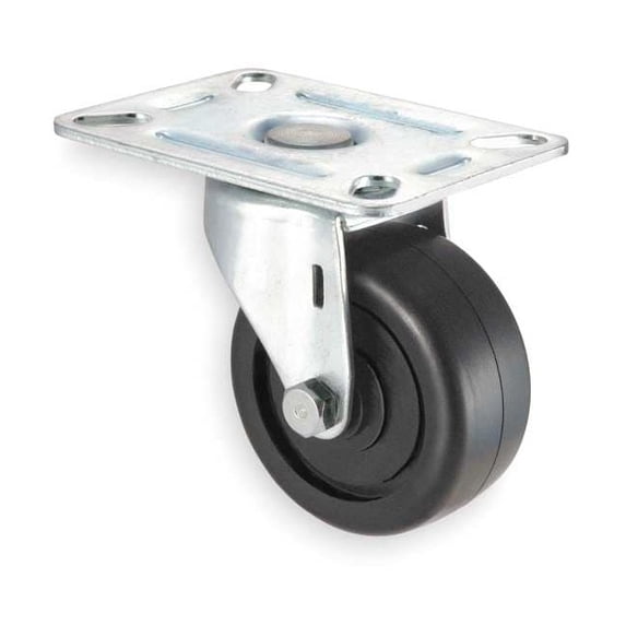 Manufacturer Varies Plate Caster,Swivel,Polyolefin,3 1/2"H 1UKR9