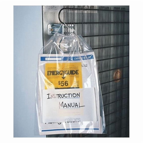 ZORO SELECT 2EWG6 Reclosable Poly Bag Drawstring 18" x 12", Clear, Pk1000